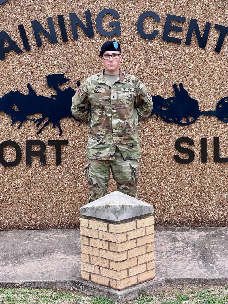 Declan Coady — with family